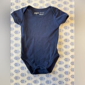 Pact Organic Cotton Navy Blue Baby Bodysuit